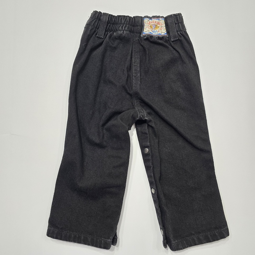 Authentic Rockies Jeanswear Kids Rare Black 12 Vintage Western - Picture 7 of 10